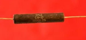 2ea. 100 Kohm 13 Watt 5% Dale/Vishay Wire Wound Ceramic Power Resistors CW010 - Picture 1 of 6