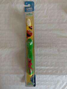 Sesame Street Kids Crest Green And Yellow Elmo Soft Bristle Toothbrush 