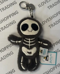 AUTENTICO JELLYCAT DA COLLEZIONE HALLOWEEN SCHELETRO BOB BAG CHARM PELUCHE GIOCATTOLO SKE4BC - Foto 1 di 24