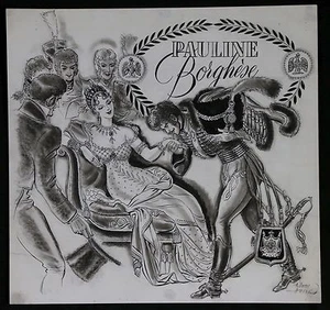 Raoul AUGER (1904-1991) Tinta China Pauline Bonaparte Princesa Borghèse - Imagen 1 de 6