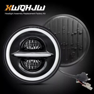 Par de faros LED H6024 7 pulgadas Halo Angel Eye Fit 90-97 Mazda NA Miata MX5 MX-5 Foto 1 de 4