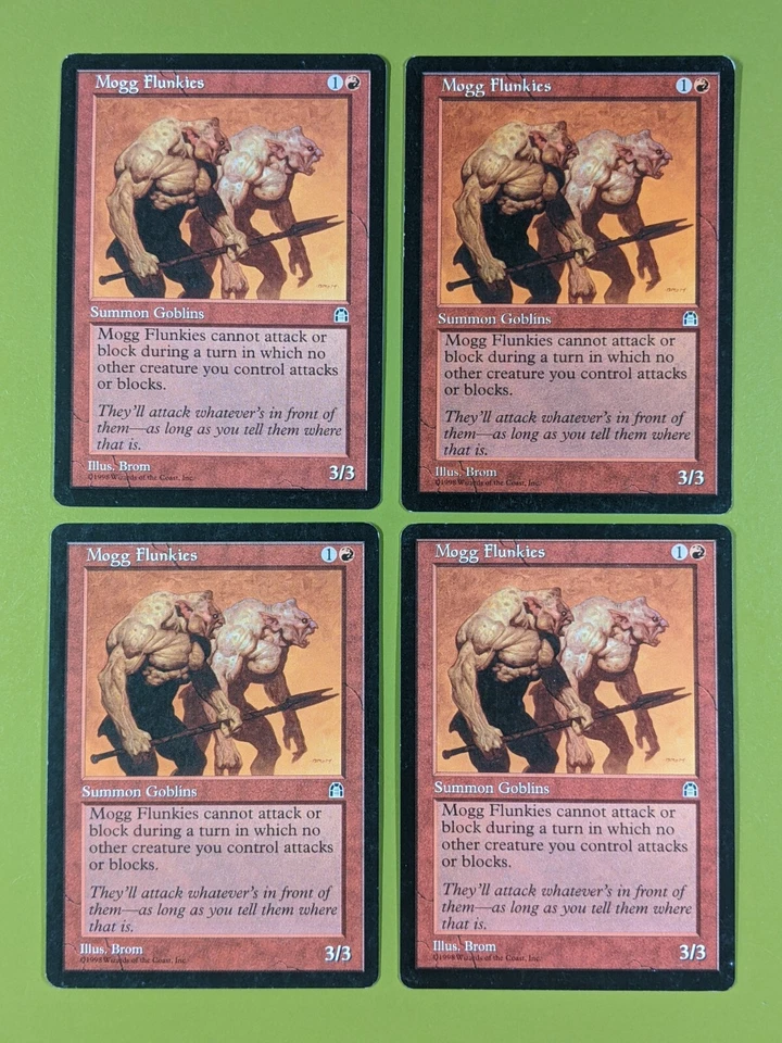 Mogg Flunkies x4 Stronghold 4x Playset Magic the Gathering MTG - Image 1 of 1