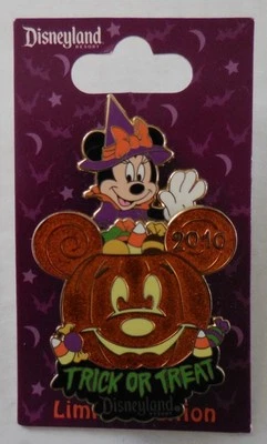 Prendedor Disney DLR Truco o trato 2010 Pin Minnie Mouse LE1000 Foto 1 de 2