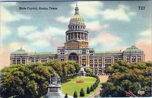 Postal sin publicar del Capitolio del Estado de Austin Texas - Imagen 1 de 2