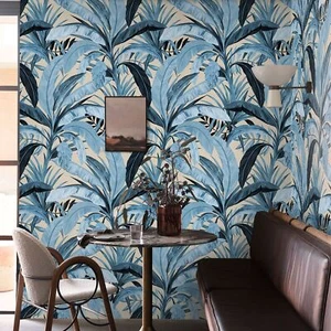 Wallpaper Ecological Woodland Tropical Beige IN Sheets Paper Made IN Italy - Picture 1 of 11
