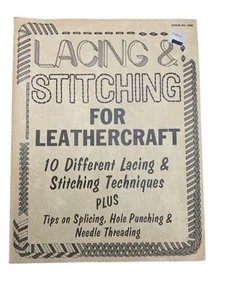 VTG Paperback Lacing & Stitching for Leathercraft 10 Different Techniques #1906 - Picture 1 of 4