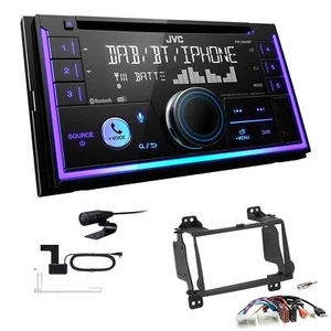JVC 2-DIN MP3 Radio Bluetooth DAB für Hyundai H-1 Cargo und Travel Rubbertouch - Bild 1 von 6