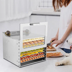 400W Botones Rectangulares Secadora Alimentos con 8* Rejillas - Imagen 1 de 18