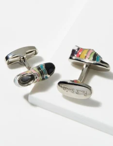 Paul Smith Men’s Cufflink Sneakers Multicolor Enamel NO BOX ($150 USD) - Picture 1 of 7