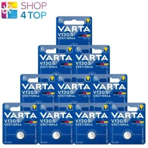 10 Varta V13GS V357 SR44 Silver Cell Batteries 1.55V Single Battery 1BL New - Picture 1 of 1