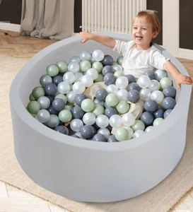 New 90x30cm Foam Ball Pit for Toddlers,Soft Play Pool,Easy Clean,Indoor/Outdoor - Picture 1 of 7