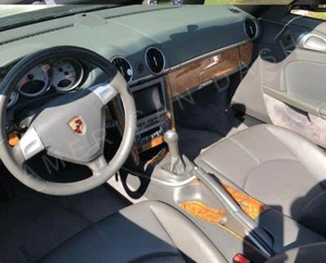INTERIOR WOOD DASH TRIM KIT FIT 2005 2006 2007 2008 2009 PORSCHE 911 997 turbo - Picture 1 of 9