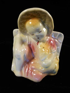 Vintage Shawnee Pottery Country Boy with Dog Planter USA #582 - Picture 1 of 6