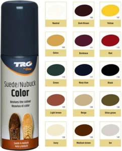 Suede Renovator Colour Restorer Revive Nubuck Shoe Care With Applicator 75ml TRG - Picture 1 of 28