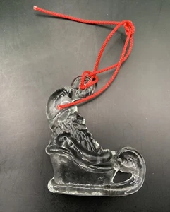 Vintage Kosta Boda Kristall Weihnachtsmann Ornament Glas Schwedisch - Bild 1 von 8