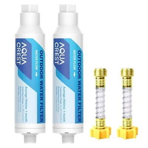 AQUA CREST Inline Water Filter,for Car Washing,with Flexible Hose Protector - Picture 1 of 9
