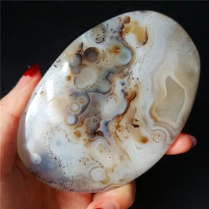 TOP 121G natürlicher polierter "Wasserpflanze" Achat Kristall Madagaskar YT18 - Bild 1 von 12