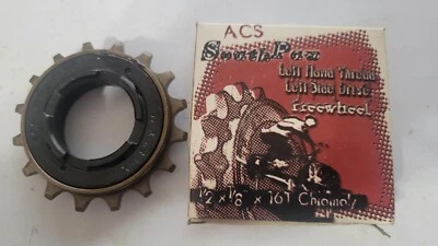 старая школа NOS ACS SouthPaw левый руль LHD 16t x 1/8 «BMX велосипед колеса свободного хода - Изображение 1 из 2