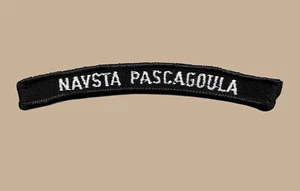 US Naval Station Pascagoula Mississippi NAVSTA UIM Shoulder Rocker Tab (03) - Picture 1 of 1