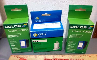 HP ink Cartridge refill kit, 2 empty Cartridge new in box, Black refill kit  - Image 1 of 4