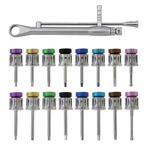 Implant Torque Wrench Screwdrivers Kit HEX Driver Manual Nobel Biocare Straumann - Picture 1 of 24