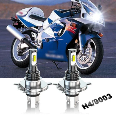 Para Suzuki GSXR 600 750 1997-2003 Moto H4 Faros LED 6000K Luces Foto 1 de 4