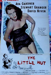 THE LITTLE HUT Movie POSTER 27x40 Ava Gardner Stewart Granger Original - Bild 1 von 4