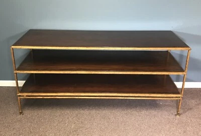 Consola buffet Pride Sasser de hierro dorado y caoba Foto 1 de 4