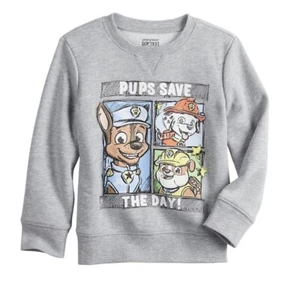 NEW Baby PAW PATROL Crew Neck Graphic SWEATSHIRT Size 6 Months Softest Fleece - Picture 1 of 1