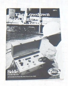 Biddle Instruments - The Lowdown on High Voltage DC Testing - 1988 - Imagen 1 de 1