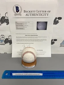HIDEO NOMO SIGNED AUTOGRAPHED RAWLINGS ROMLB BASEBALL LETTER LOA-BECKETT BAS COA - Picture 1 of 10