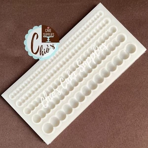 Stampo in silicone con bordo per torte/perle, 5 diverse misure - Foto 1 di 4