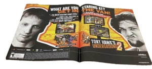 Tony Hawk's Underground 2 PS2 2004 Print/Ad Poster Official Art Bam Margera Rare - Picture 1 of 9