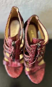 L.A.M.B Red Sandals 8,5 - Picture 1 of 6
