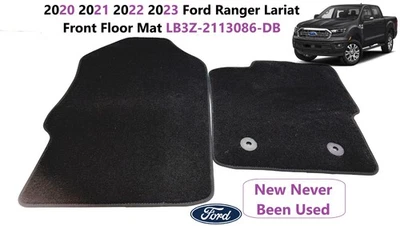 Juego de 2 alfombrillas delanteras Ford Ranger Lariat 2020 21 22 2023 LB3Z-2113086-DB Foto 1 de 4