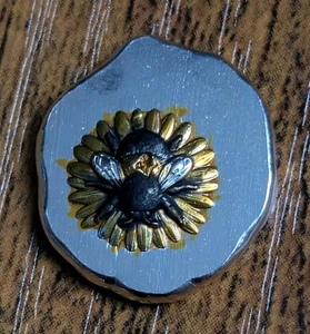 5g handgegossene colorierte Silberbiene .999 Feinsilber - Bild 1 von 2