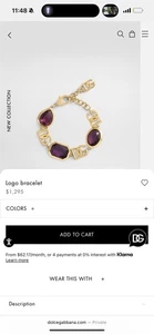 Dolce & Gabbana Logo bracelet - Foto 1 di 7
