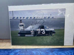 "Tarjeta postal de coche firmada autografiada por Dale Earnhardt Sr Nascar #3 6""X9""" - Imagen 1 de 7