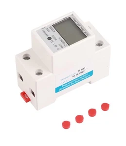 Medidor de energía digital monofásico de riel DIN AC 230V DDS528 vatios KWH voltios - Imagen 1 de 5