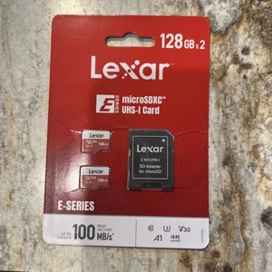 Lexar 128GB UHS-I microSDXC memory card E-series         72925 - Picture 1 of 2