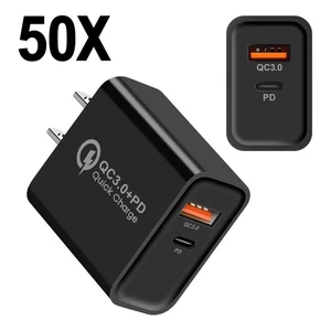 2 Ports Wall Charger QC3.0+PD Quick Charge For Samsung Z Fold7 Flip7 Z Flip7 FE - Picture 1 of 15