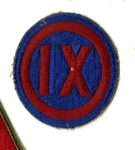 IX Corps White Back Patch WWII Vintage Pacific Theater - Picture 1 of 2