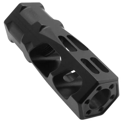 AMERICAN BUILT CUSTOM 2" Recoil Mitigating Steel Muzzle Brake Hexagon Style 1/2 x28