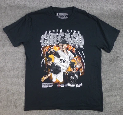 Camisa Chicago White Sox Mark Buehrle Calavera Lado Sur Relish Talla X Grande Negra Foto 1 de 4