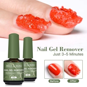 MEET THROUGH 15ml Magic Fast Nail Gel Smalto Remover Clean UV Soak Off Semi Perma - Foto 1 di 6