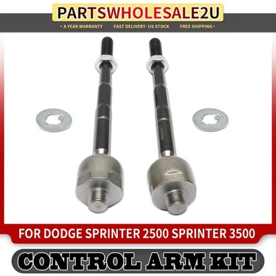 2x Front Inner Tie Rod End for Dodge Sprinter 3500 07-09 Sprinter 2500 2007-2009 - Image 1 of 4