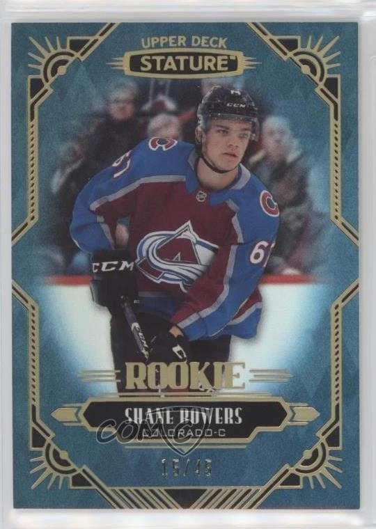 2020-21 Upper Deck Stature Rookies Blue /45 Shane Bowers #163 Rookie RC - Image 1 of 2