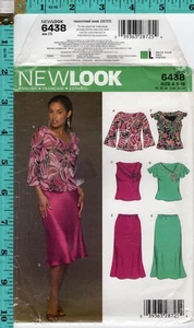 "Misses' Six Sizes in One" ©2004 New Look Sewing Craft Pattern 6438 8-18 UNCUT - Picture 1 of 3
