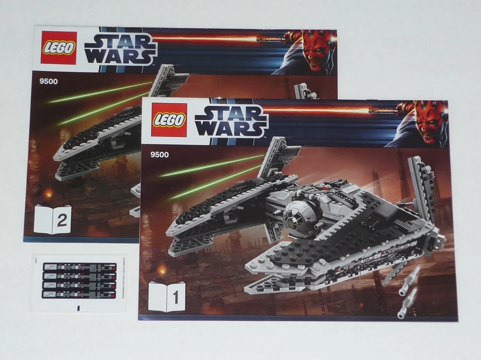 NO BRICKS! LEGO 7500 Star Wars Sith Fury Class Interceptor Instructions Stickers - Image 1 of 1