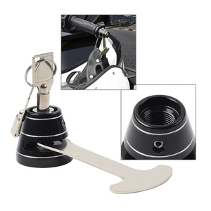 Motorcycle Anti Theft CNC Aluminum Handlebar Helmet Lock For Can Am Spyder RT F3 - Foto 1 di 12